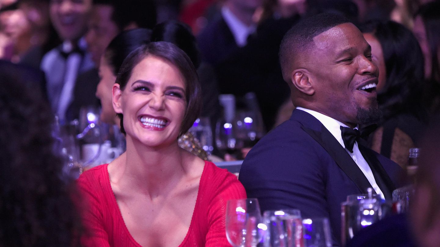 Katie Holmes und Jamie Foxx bei der Pre-Grammy Gala