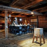 Der Gastraum des Restaurants