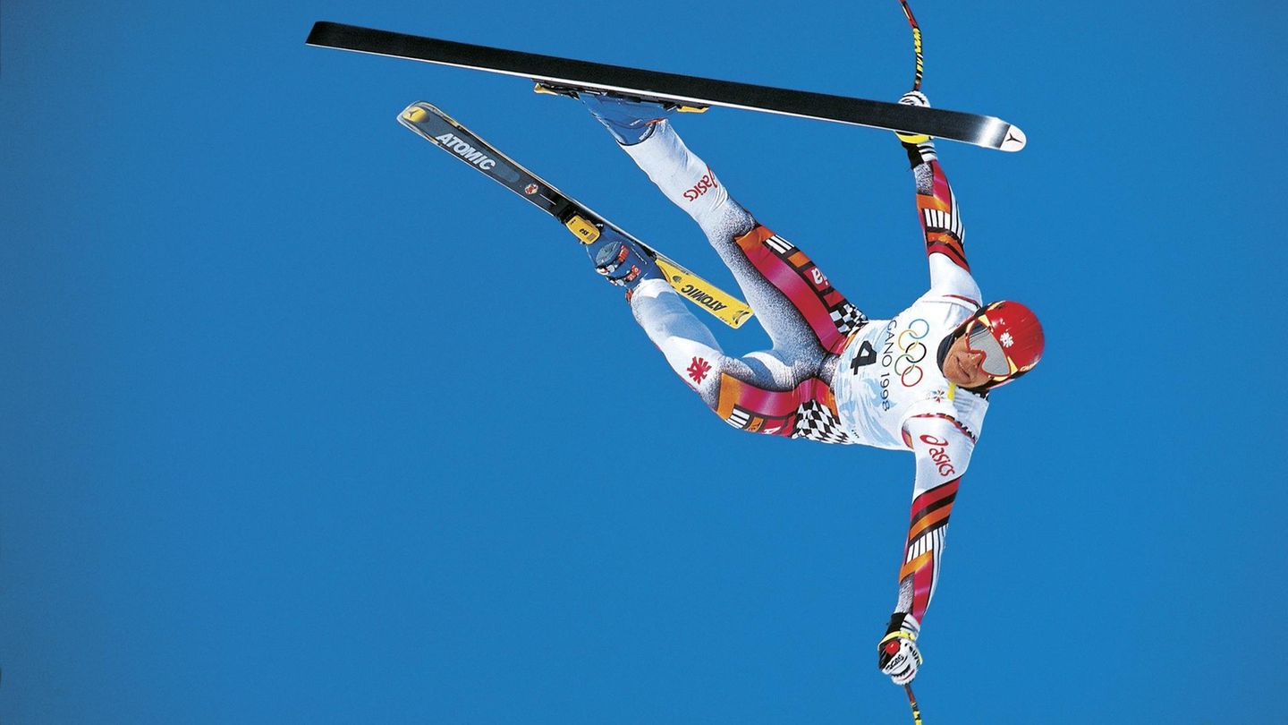 Hermann Maier stürzt bei den Olympischen Spielen 1998