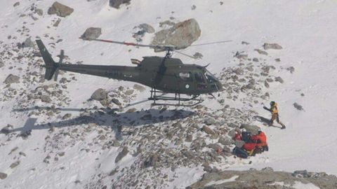 Am Nanga Parbat: Die französische Kletterin konnte vom Rettungsteam erreicht werden