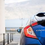 Nach hinten ist der Honda Civic 1.6 i-DTEC unübersichtlich