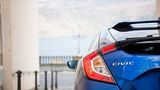 Nach hinten ist der Honda Civic 1.6 i-DTEC unübersichtlich