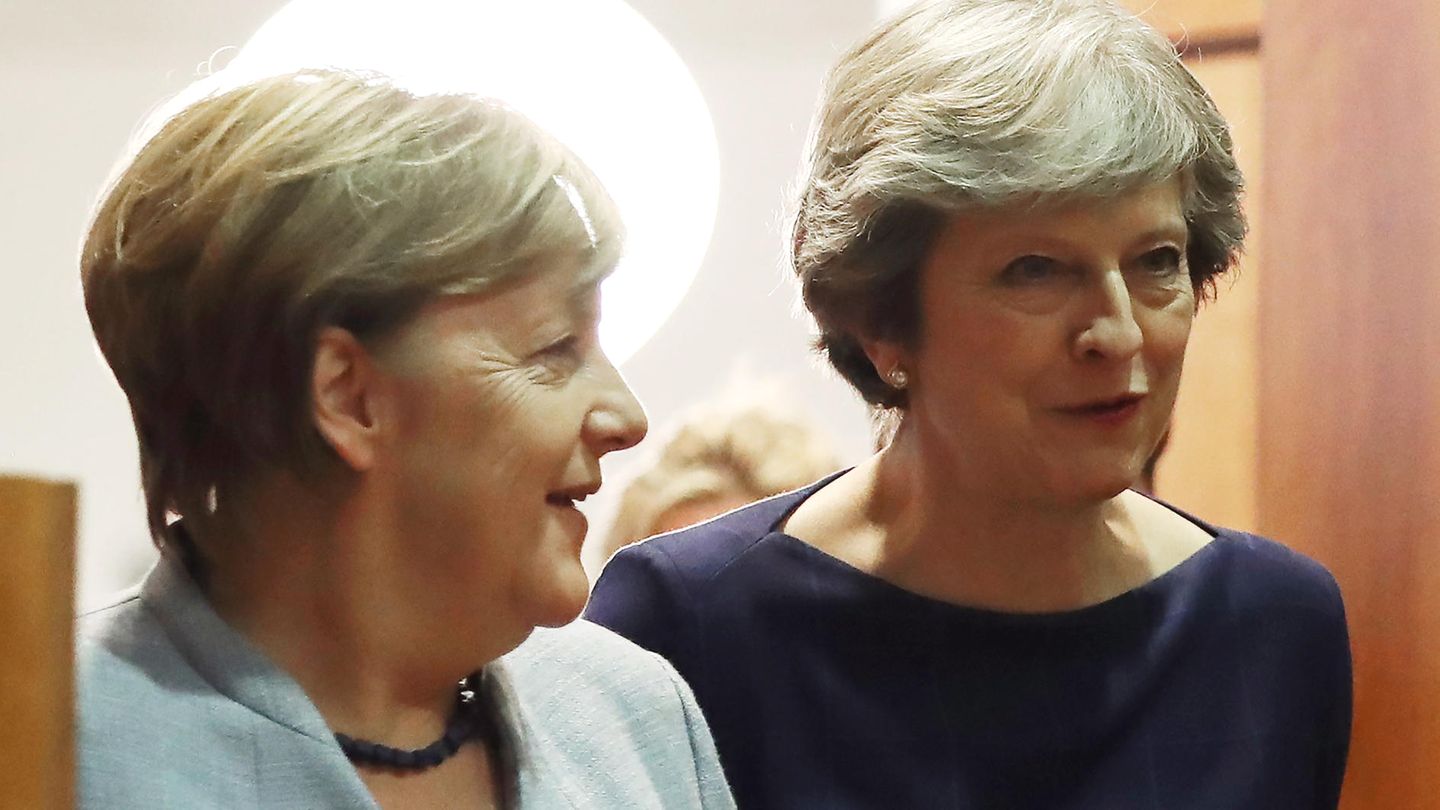 Angela Merkel und Großbritanniens Premierministerin Theresa May, hier im Oktober Brüssel