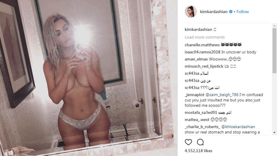 Kim Kardashian auf Instagram