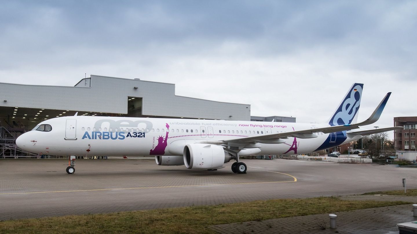 Airbus A321LR beim Rollout