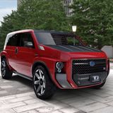 Man beachte den mächtigen Grill des Toyota Tj Cruiser.