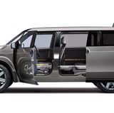 Der Toyota TJ Cruiser hat natürlich Schiebetüren.