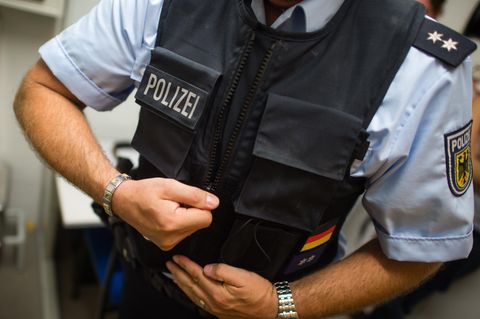 Ein Beamter der Bundespolizei