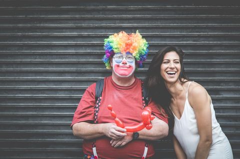 Flachwitze: Ein Clown und eine Frau