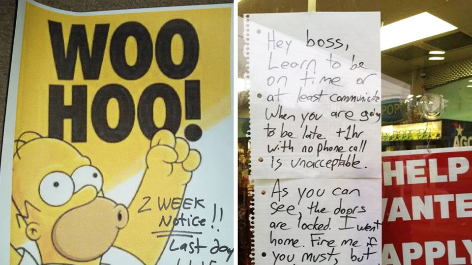 Kuriose Abgänge: "Hey Boss..." - die lustigsten Abschiedsworte zur Kündigung