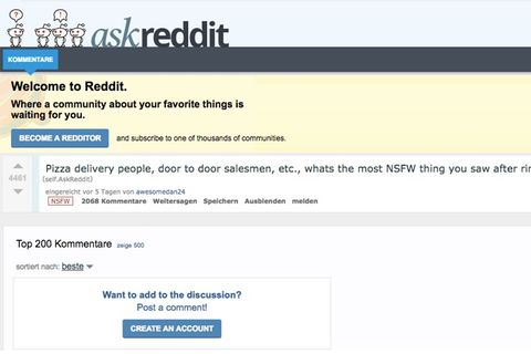 Von Nackten und Kiffern: Lieferanten packen bei Reddit aus