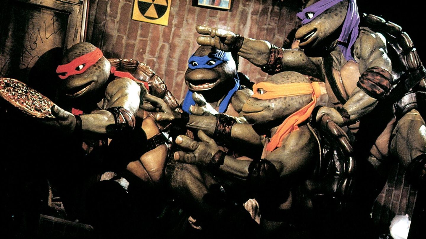 Teenage Mutant Ninja Turtles mit Pizza