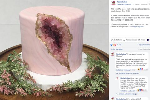 Dieser Kuchen sieht für manche aus wie eine Vagina