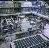 Das Innere der Anlage: Hier wird das Papier in seine einzelnen Bestandteile zerlegt.