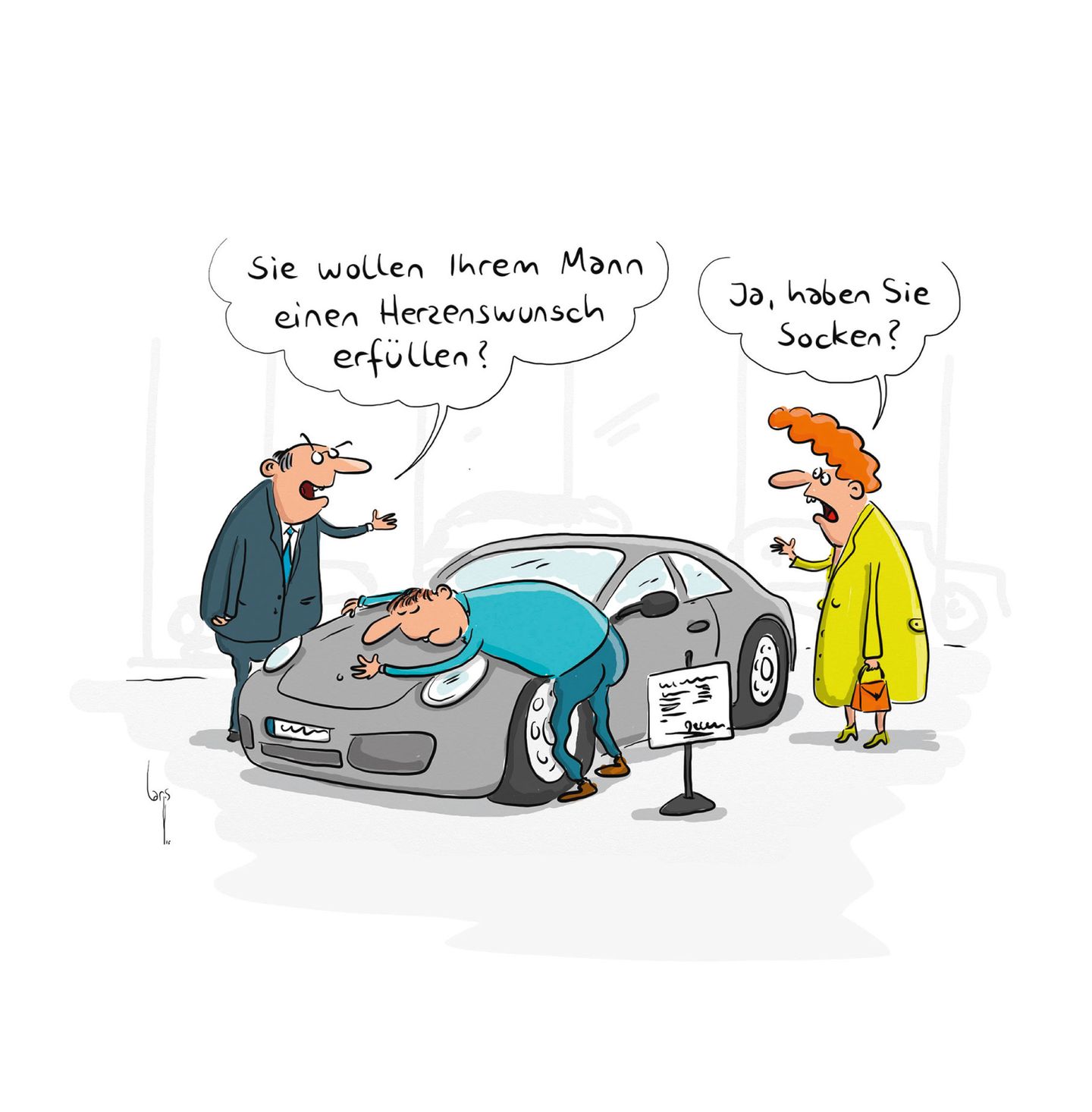 Cartoons von Mario Lars: Mein lieber Mann