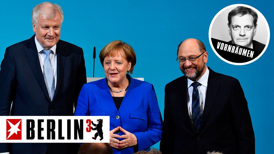 Die kennen wir doch: Horst Seehofer, Angela Merkel und Martin Schulz haben sich ihre Zukunft gut abgesichert