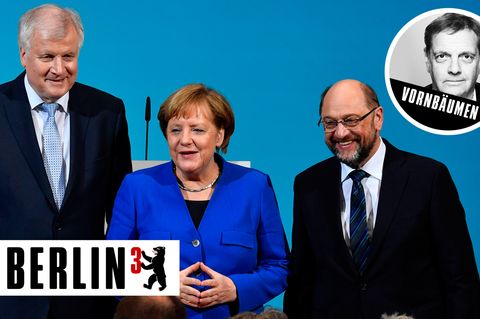 Die kennen wir doch: Horst Seehofer, Angela Merkel und Martin Schulz haben sich ihre Zukunft gut abgesichert