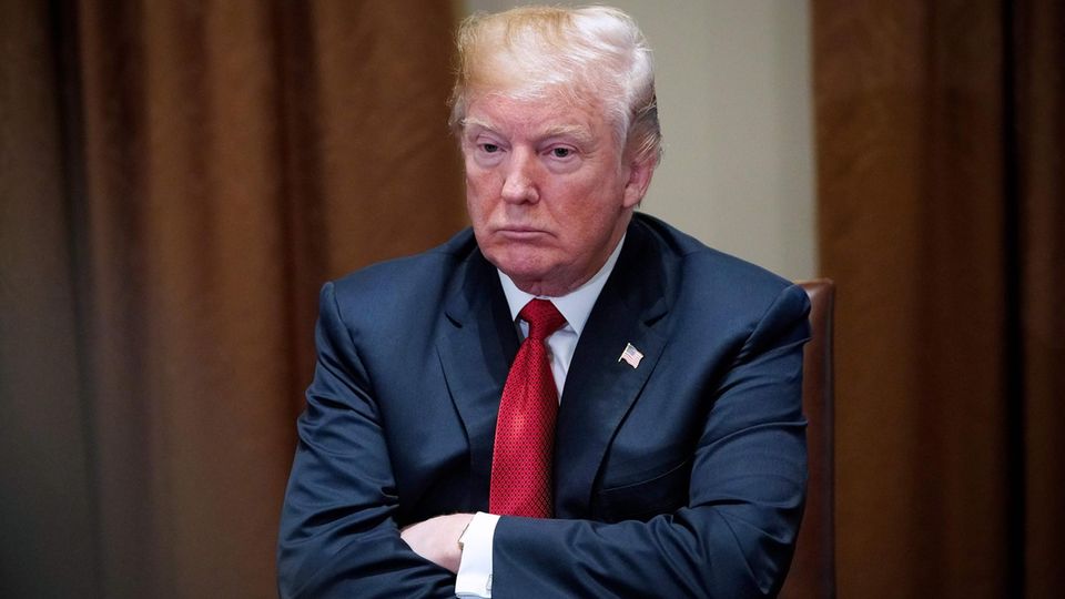 US-Präsident Donald Trump während einer Diskussion im Weißen Haus