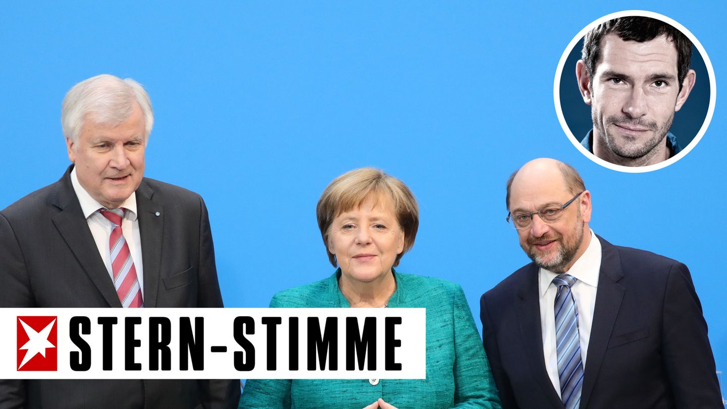 Horst Seehofer, Angela Merkel, Martin Schulz