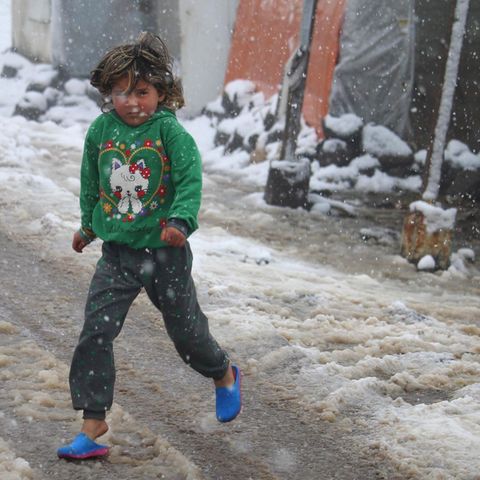 Der Winter setzt auch den Flüchtlingen in den Camps an der Grenze zum Libanon zu.