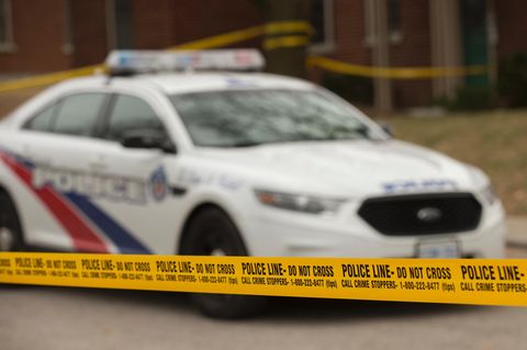 Ein Polizeiwagen in Kanada