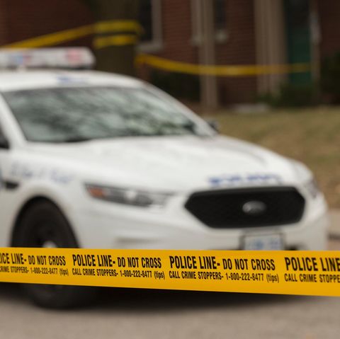 Ein Polizeiwagen in Kanada
