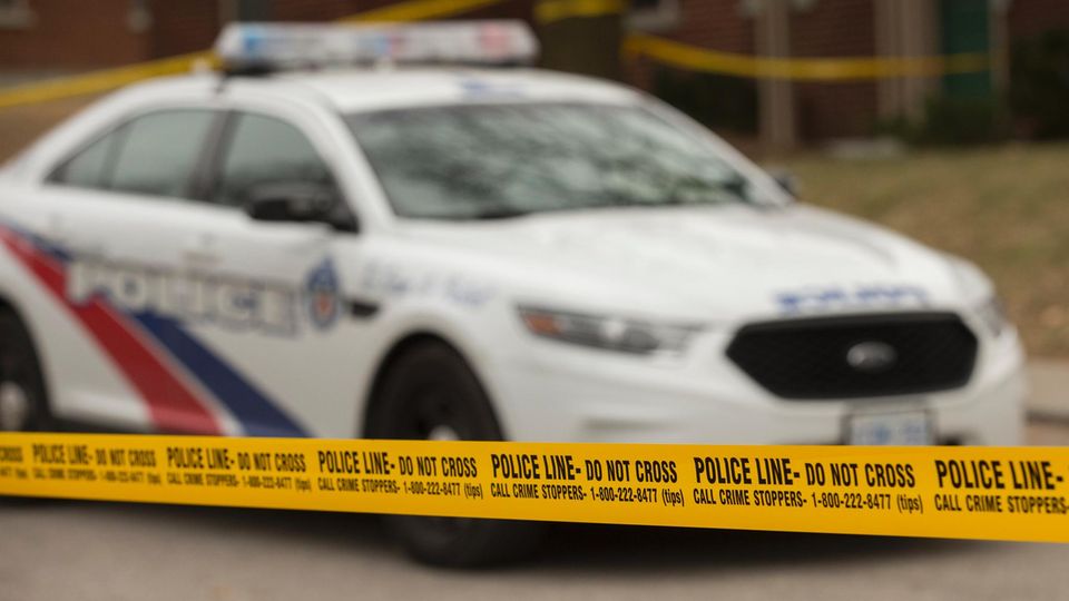 Ein Polizeiwagen in Kanada