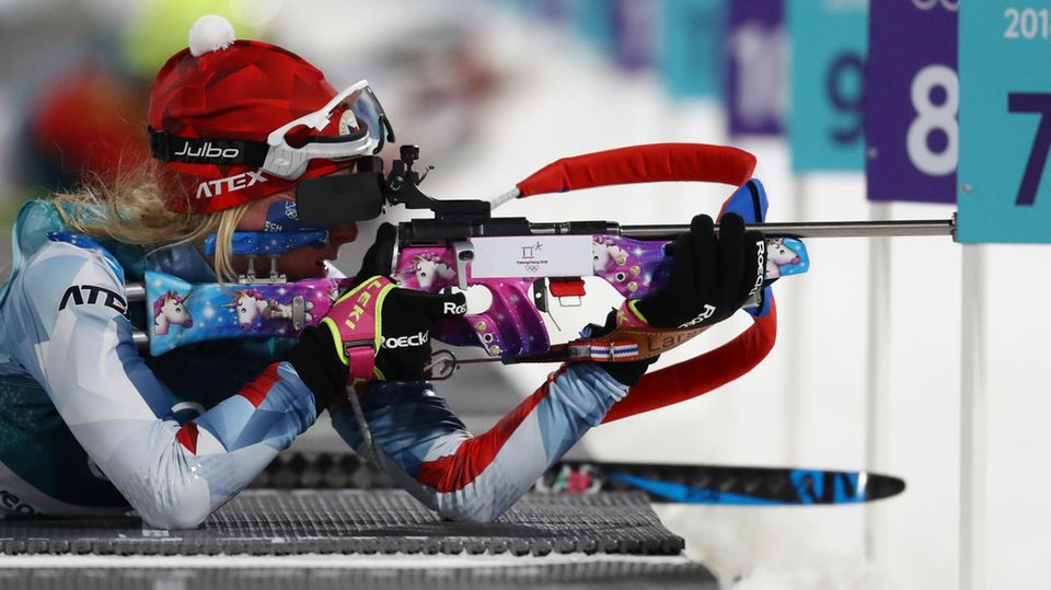 Einhorn-Design: Hat Marketa Davidova das schönste Biathlon-Gewehr aller Zeiten? Einhorn-Design: Hat Marketa Davidova das schönste Biathlon-Gewehr aller Zeiten?