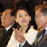 Moon Jae In und Kim Yo Jong