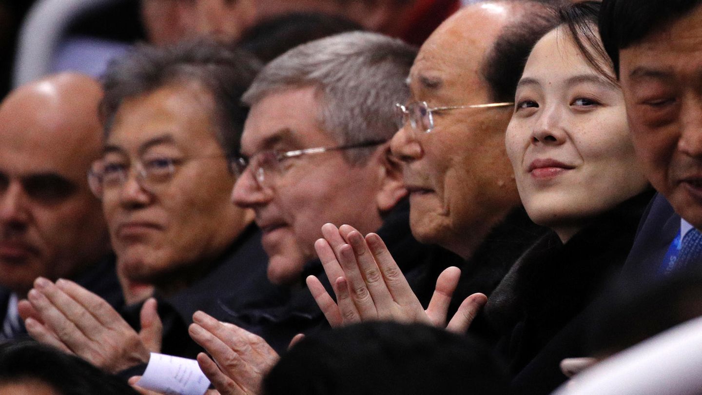 Kim Yo Jong mit Thomas Bach