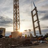 Man kann via Webcam den Fortschritt des Baus verfolgen.