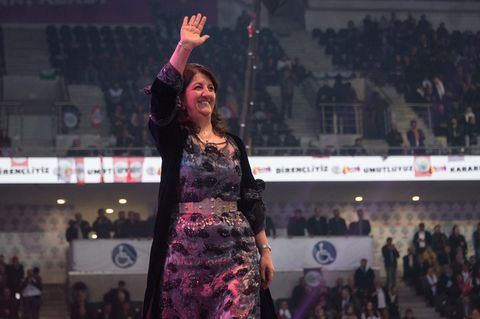 Pervin Buldan, die neue Vorsitzende der pro-kurdischen Oppositionspartei HDP