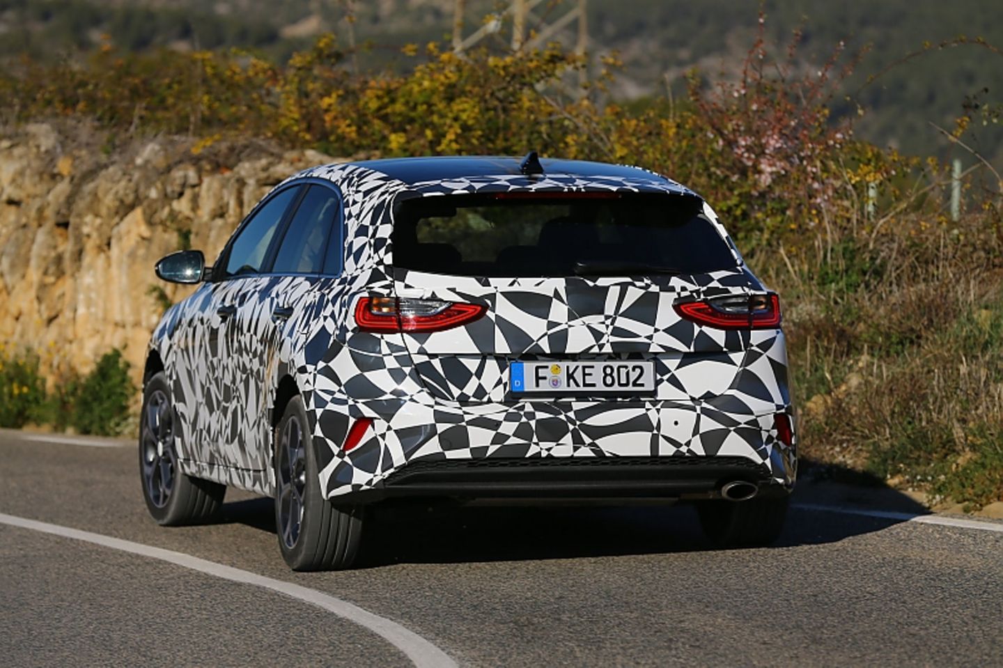 Prototypenfahrt im Kia Ceed 2018