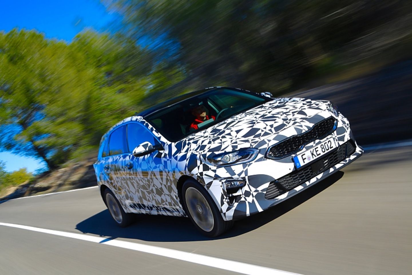 Prototypenfahrt im Kia Ceed 2018
