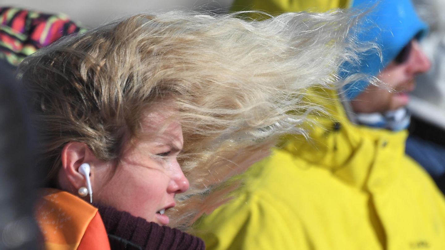 Windige Angelegenheit: Es gab viel Wind in den ersten Tagen der Spiele, deutlich an den Haaren der norwegischen Snowboarderin Silje Norendal zu sehen.