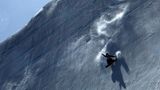 Steil: Das Bild der Österreicherin Anna Gasser zeigt eindrucksvoll, wie gewaltig die Snowboard-Anlagen in Pyeongchang sind