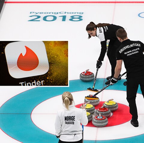 Olympische Winterspiele 2018: Zwei Teams treten gegeneinander im Curling an