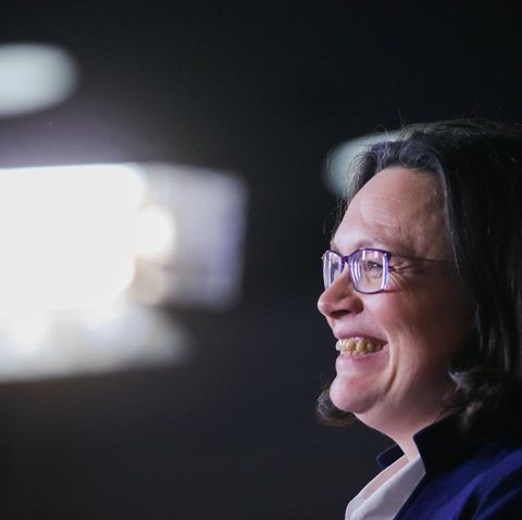 SPD-Fraktionschefin Andrea Nahles hat schon länger Kanzlerformat - doch sie wurde immer wieder ausgebremst