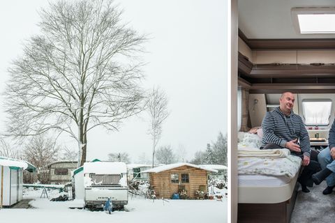 Camping im Winter: Sie leben den Traum vom einfachen Leben