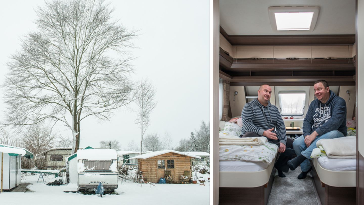 Camping im Winter: Sie leben den Traum vom einfachen Leben