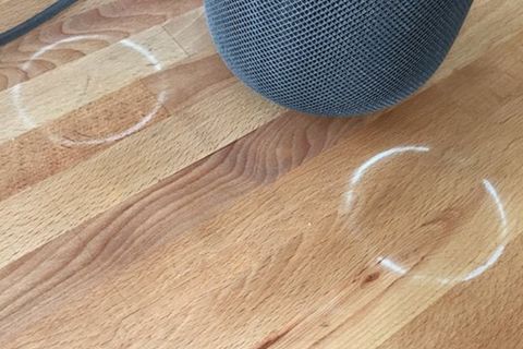 Apples HomePod kann mit Holzoberflächen reagieren