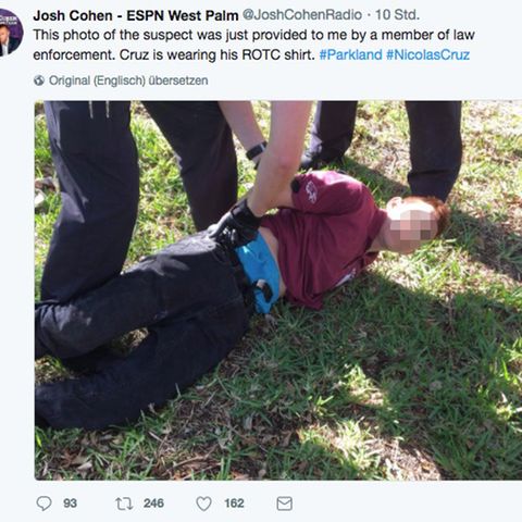 Dieses Foto soll den mutmaßlichen Schützen des Amoklaufs an der High School in Florida zeigen