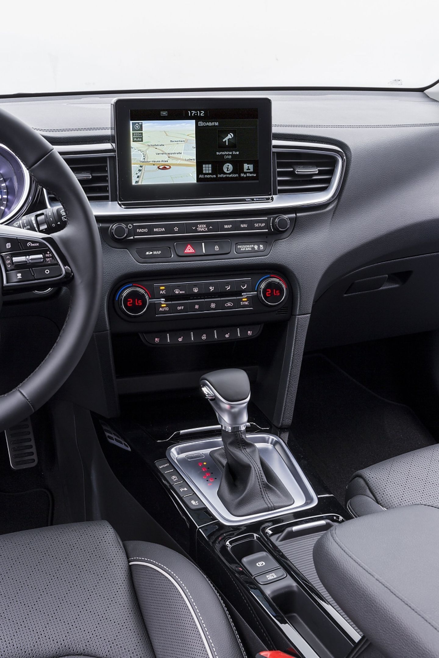 Kia Ceed 2018 - die Bildschirme haben 5, 7 oder 8 Zoll Diagonale