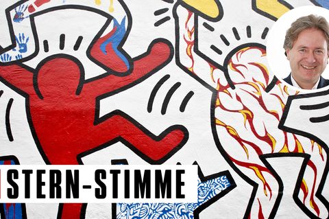 Ausschnitt aus Keith Harings Wandbild "We The Youth"