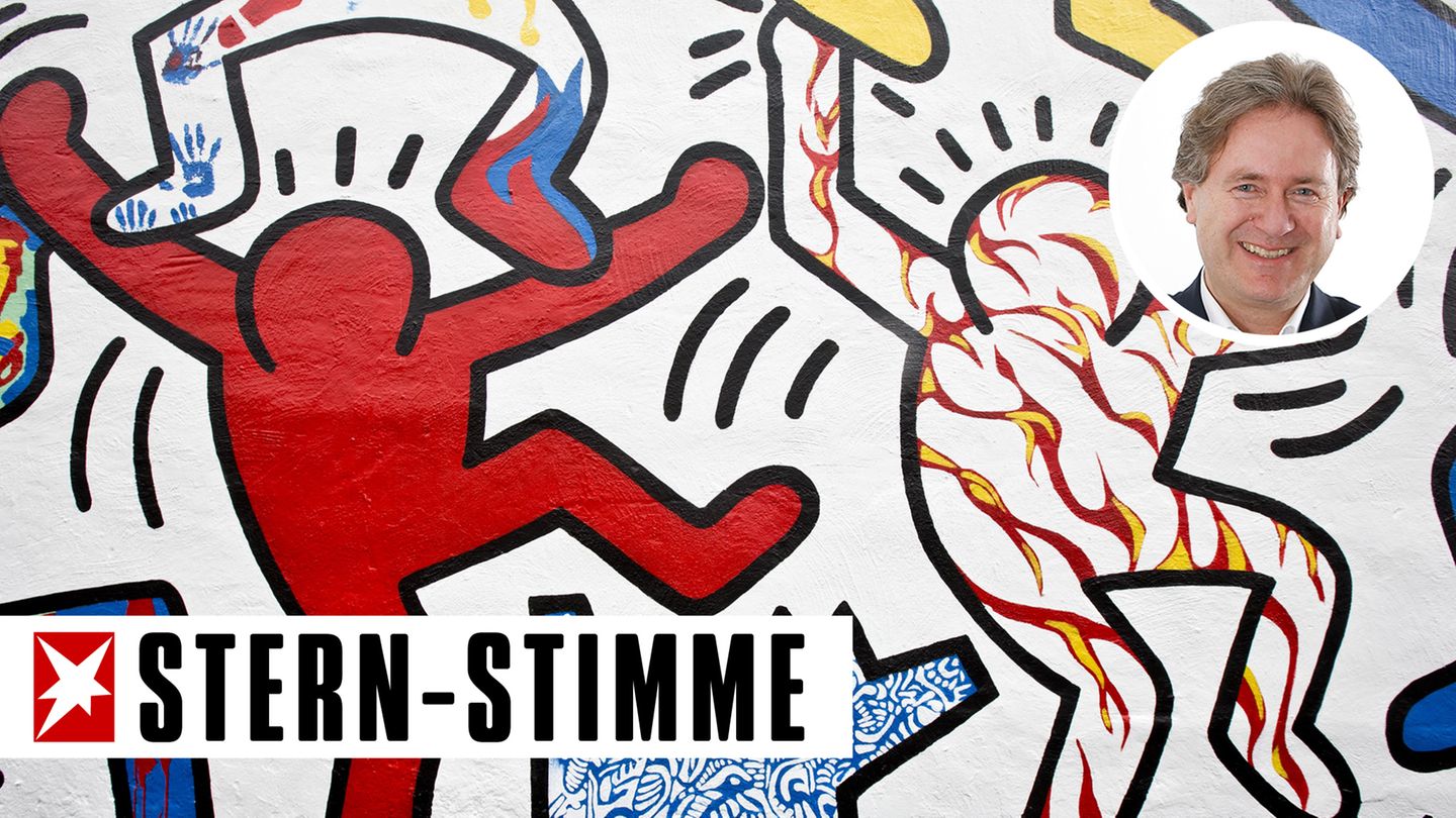 Ausschnitt aus Keith Harings Wandbild "We The Youth"