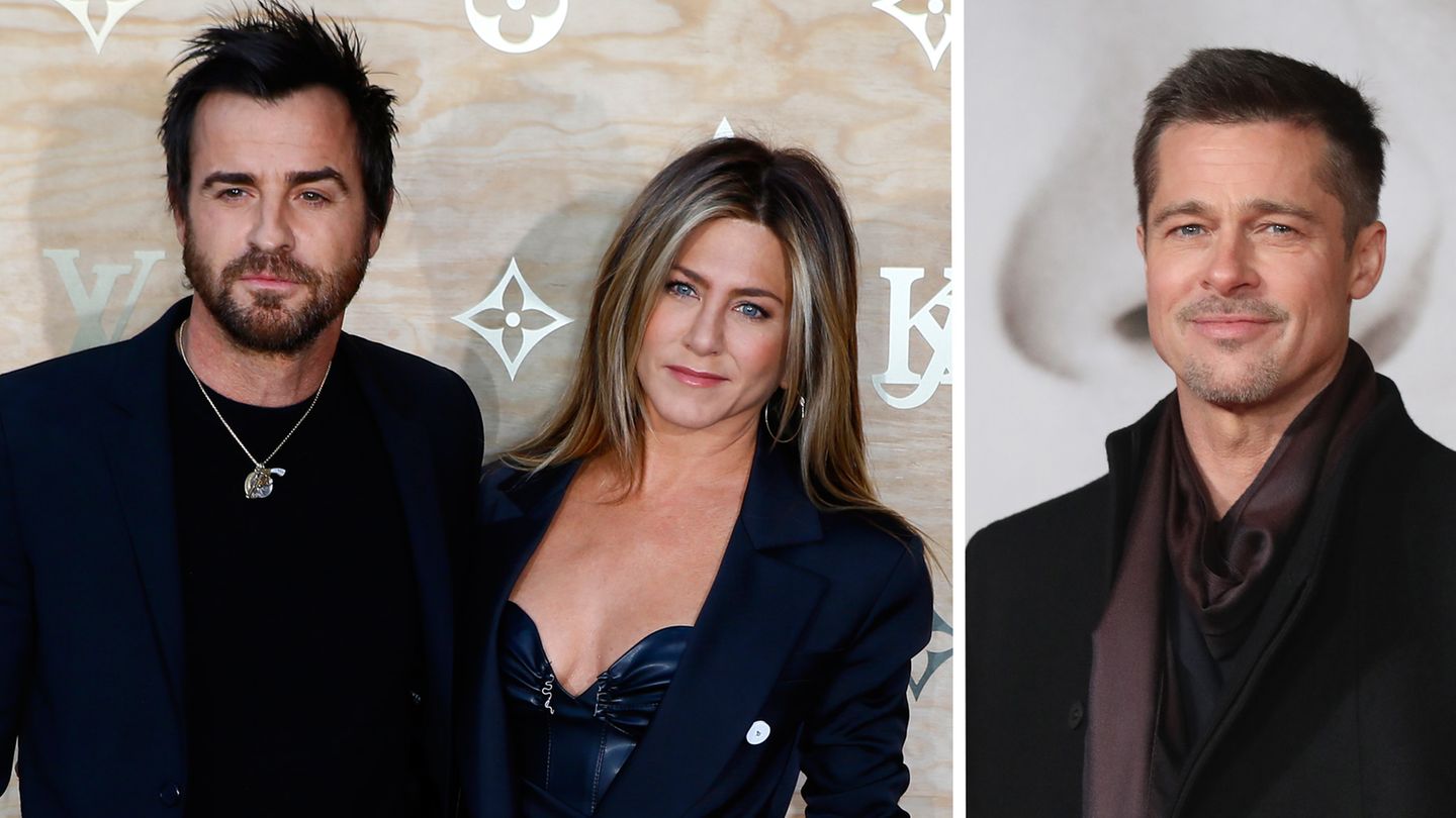Jennifer Aniston, Justin Theroux, Brad Pitt