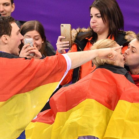 Olympia Reichlich Jubel in schwarz-rot-gold in Pyeongchang