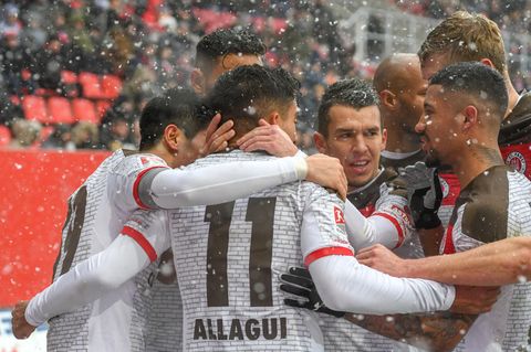 Torflaute beendet: Sami Allagui schoss für den FC St. Pauli das entscheidende Tor gegen Ingolstadt