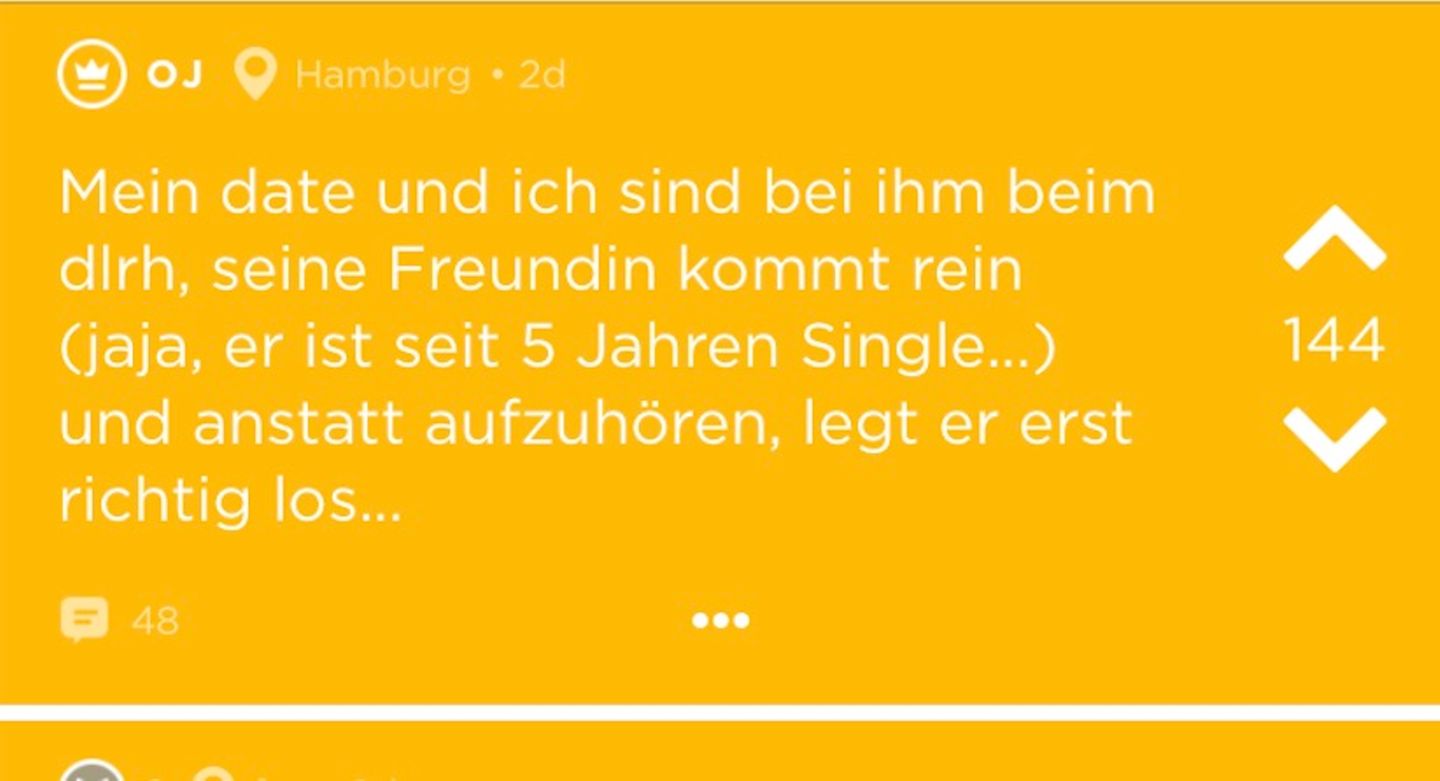 Jodel: Die Horror-Dates aus Hamburg und Umgebung