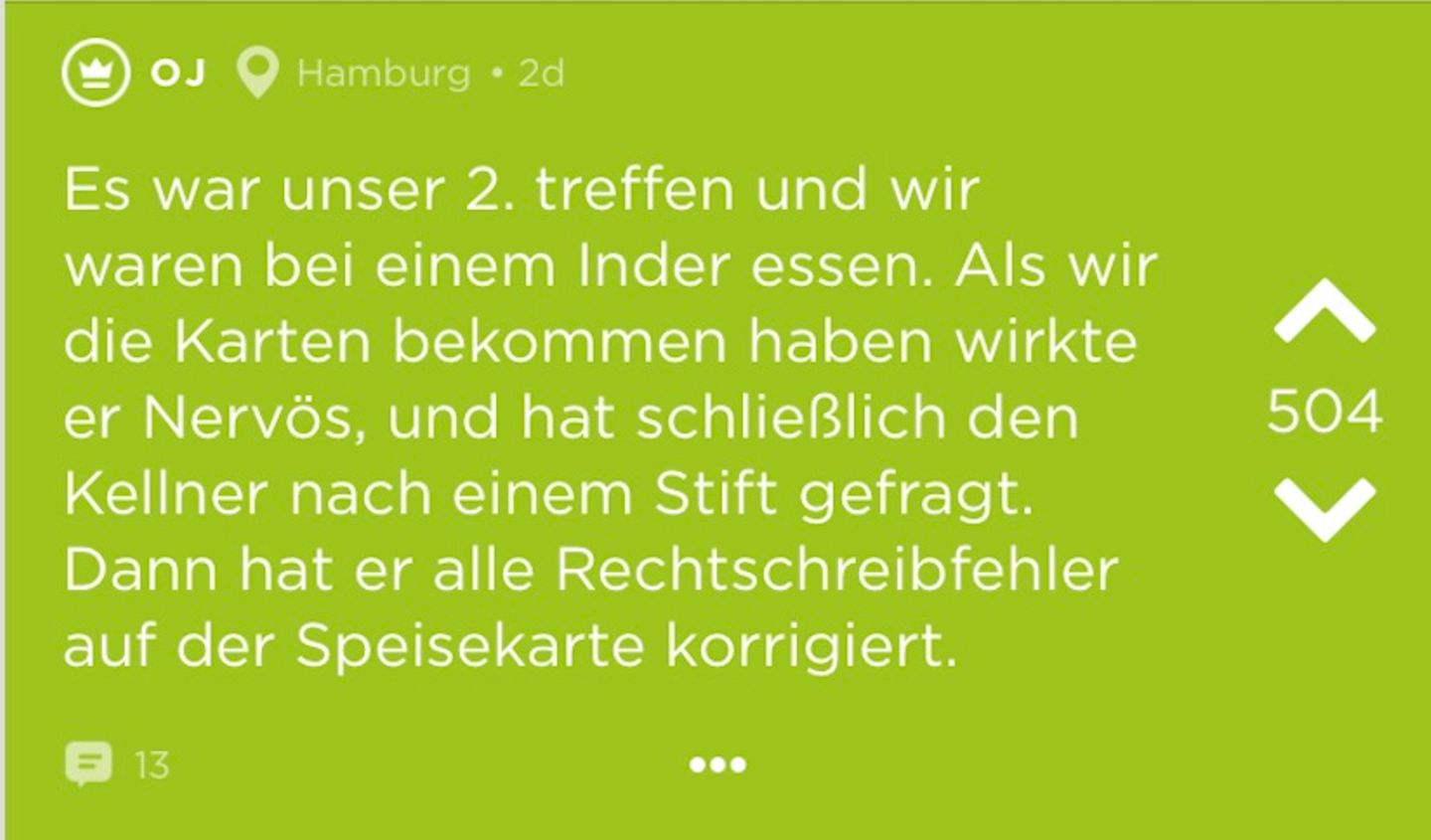 Jodel: Die Horror-Dates aus Hamburg und Umgebung